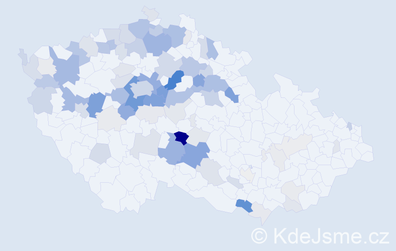 Příjmení: 'Hodačová', počet výskytů 314 v celé ČR