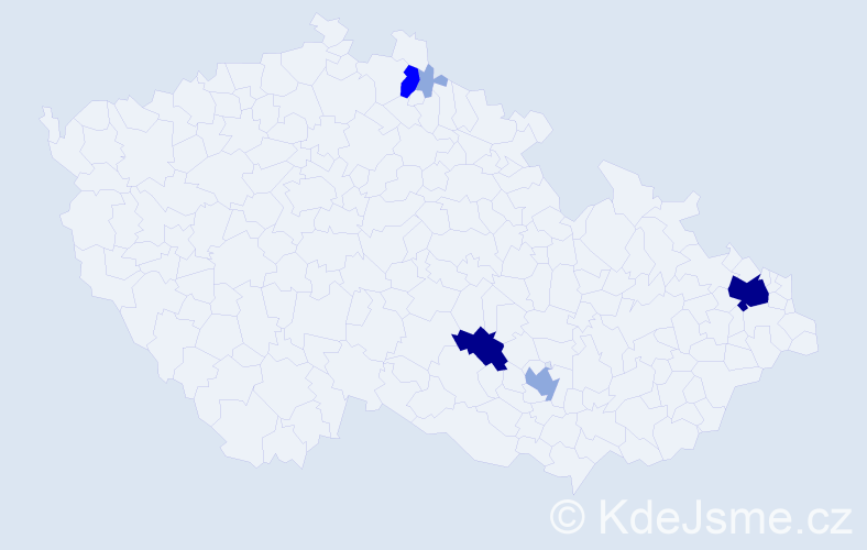 Příjmení: 'Pavlidis', počet výskytů 16 v celé ČR