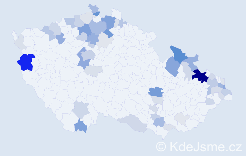 Příjmení: 'Kirschnerová', počet výskytů 187 v celé ČR