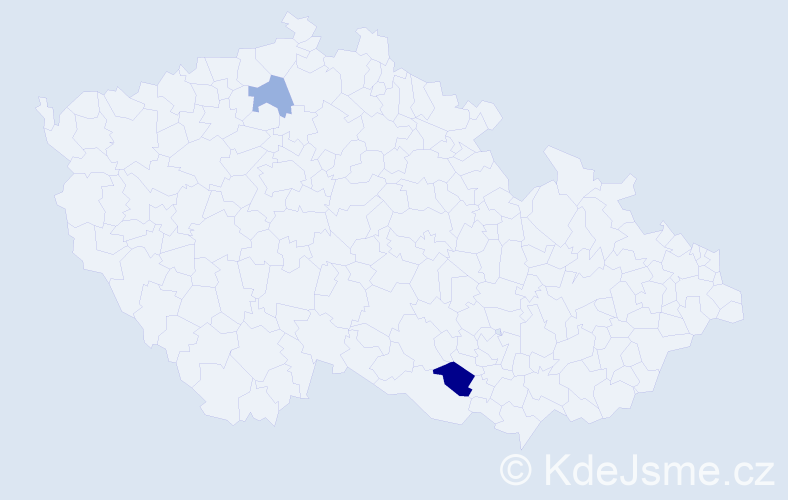 Příjmení: 'Parzinger', počet výskytů 3 v celé ČR