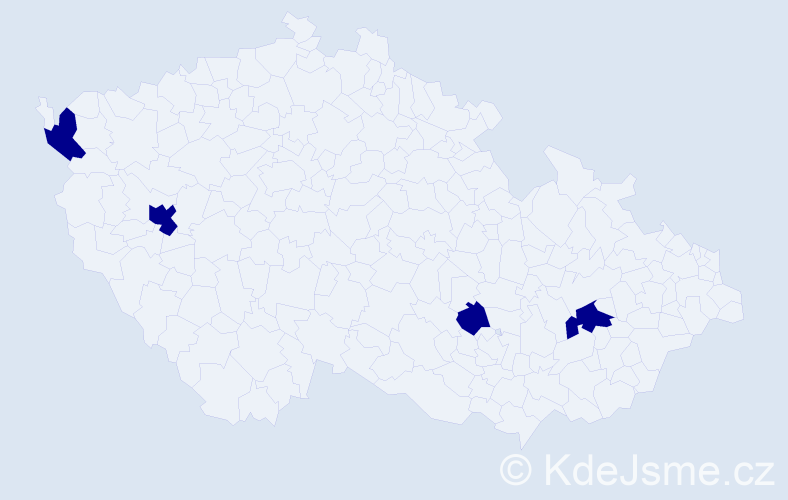 Příjmení: '"Do Hung"', počet výskytů 4 v celé ČR