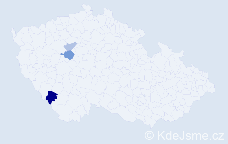 Příjmení: 'Krull', počet výskytů 8 v celé ČR
