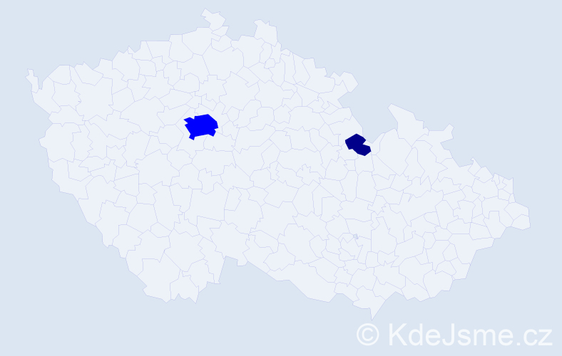 Příjmení: 'Taiberová', počet výskytů 3 v celé ČR