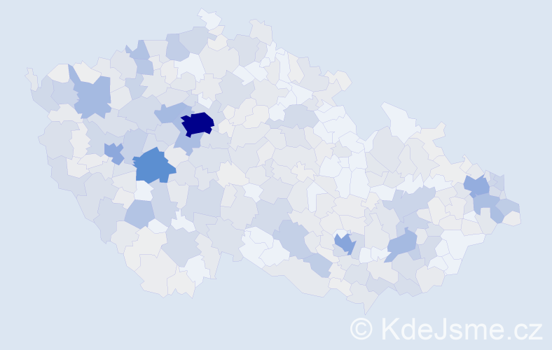 Příjmení: 'Karas', počet výskytů 1549 v celé ČR