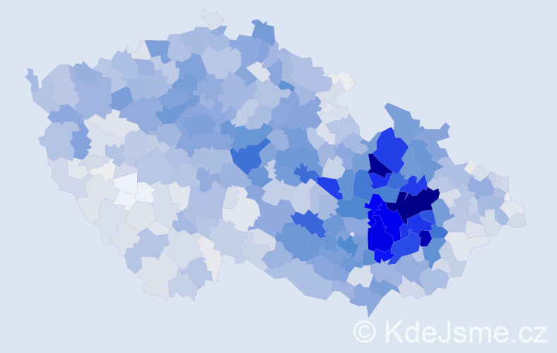Příjmení: 'Pospíšil', počet výskytů 10761 v celé ČR