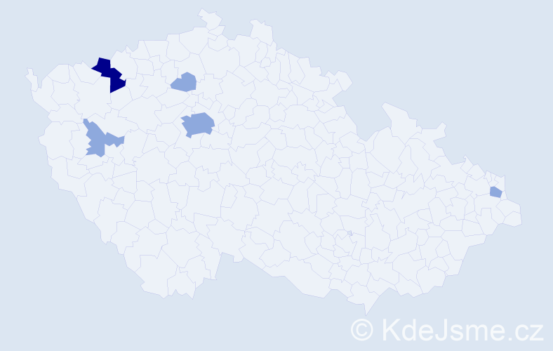 Příjmení: 'Babčaník', počet výskytů 10 v celé ČR