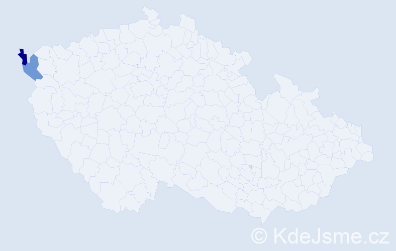 Příjmení: 'Dinh The', počet výskytů 2 v celé ČR