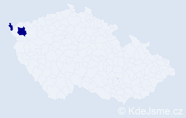 Příjmení: 'Krenžálková', počet výskytů 4 v celé ČR