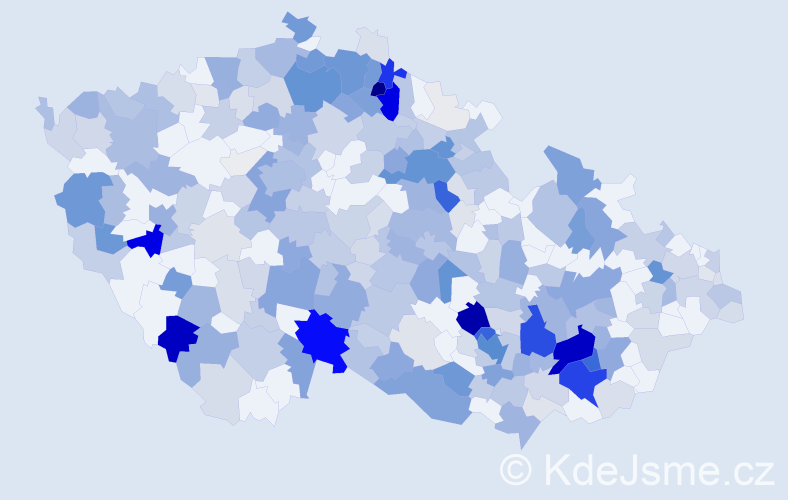 Příjmení: 'Medek', počet výskytů 1116 v celé ČR