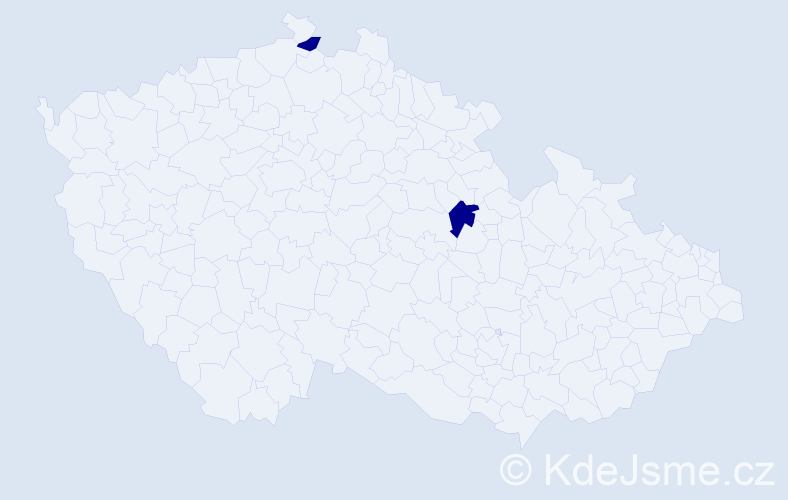 Příjmení: 'Procak', počet výskytů 2 v celé ČR