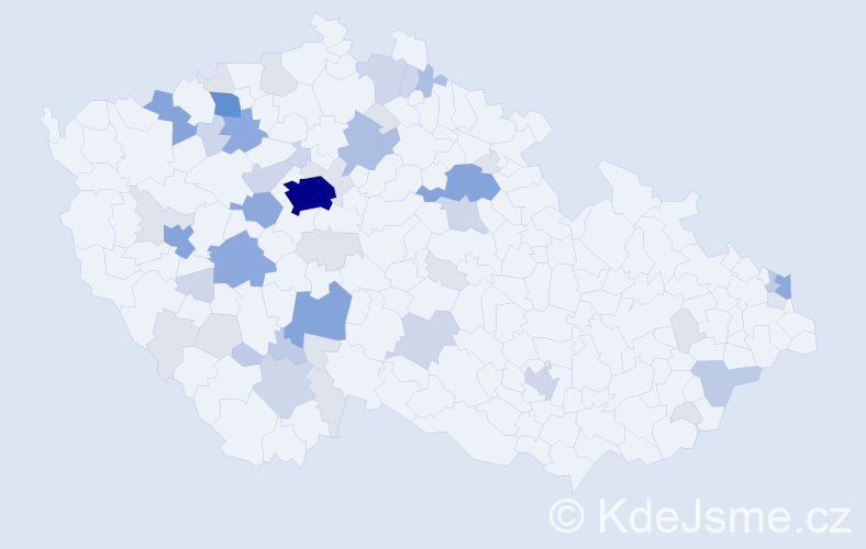 Příjmení: 'Lálová', počet výskytů 146 v celé ČR
