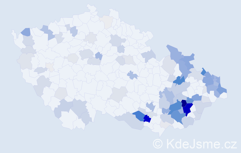 Příjmení: 'Adamík', počet výskytů 402 v celé ČR