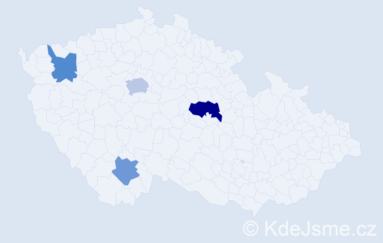 Příjmení: 'Kielová', počet výskytů 6 v celé ČR