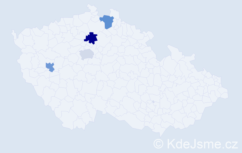 Příjmení: 'Khreptak', počet výskytů 4 v celé ČR