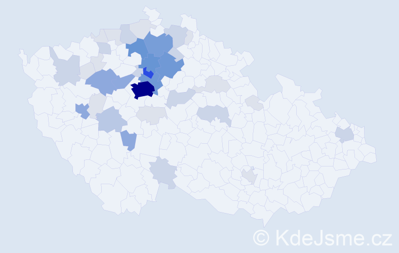 Příjmení: 'Hadrbolec', počet výskytů 144 v celé ČR