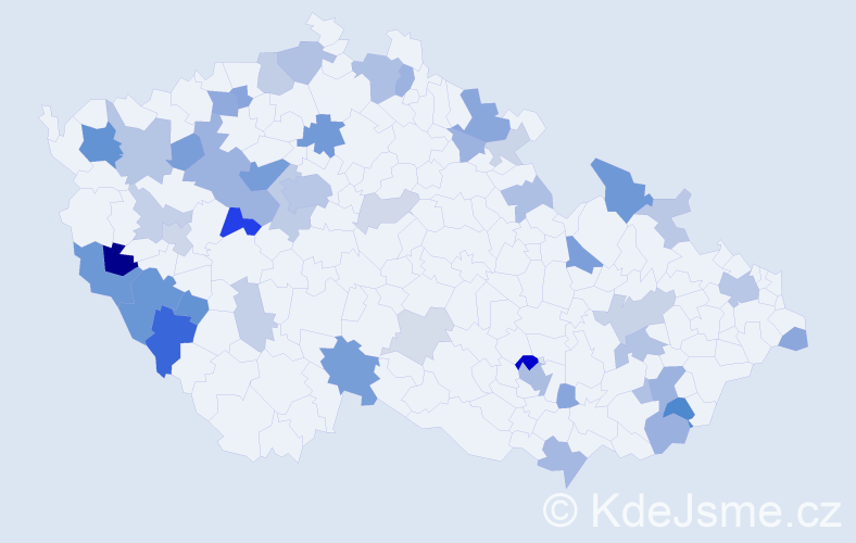 Příjmení: 'Baumann', počet výskytů 126 v celé ČR