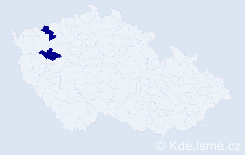 Příjmení: 'Vackovec', počet výskytů 3 v celé ČR