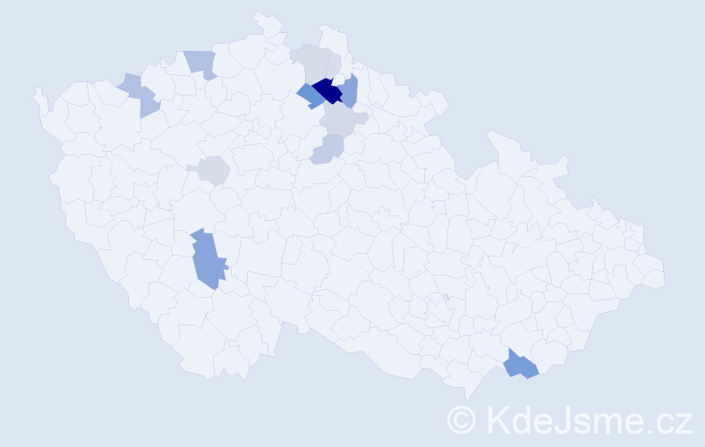 Příjmení: 'Loutchan', počet výskytů 35 v celé ČR