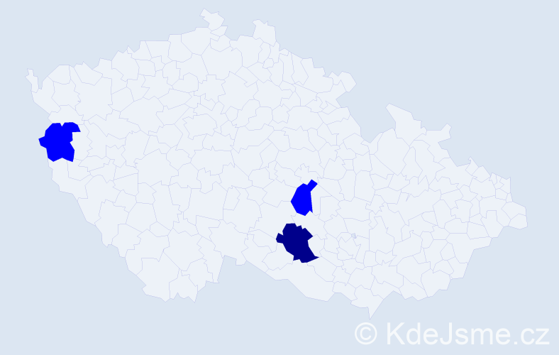 Příjmení: '"Pham Tran"', počet výskytů 4 v celé ČR