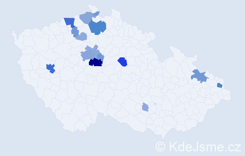 Příjmení: 'Lomičová', počet výskytů 52 v celé ČR