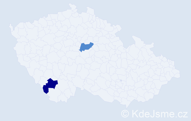 Příjmení: 'Khaylová', počet výskytů 4 v celé ČR