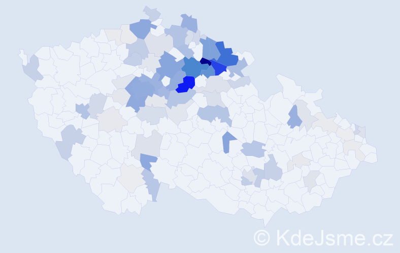 Příjmení: 'Šorm', počet výskytů 353 v celé ČR