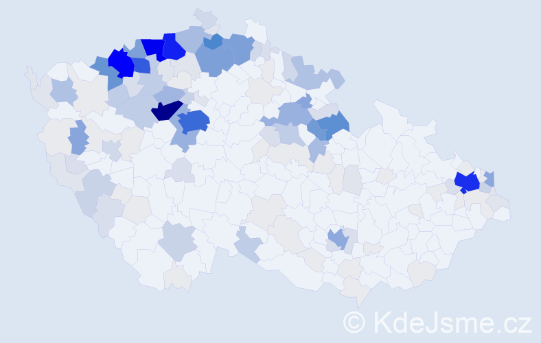 Příjmení: 'Tancošová', počet výskytů 748 v celé ČR