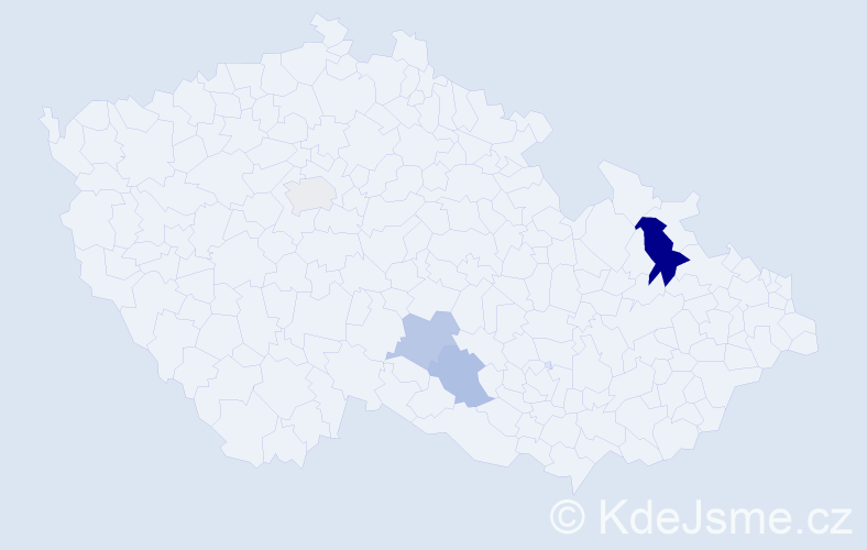 Příjmení: 'Achylisová', počet výskytů 7 v celé ČR