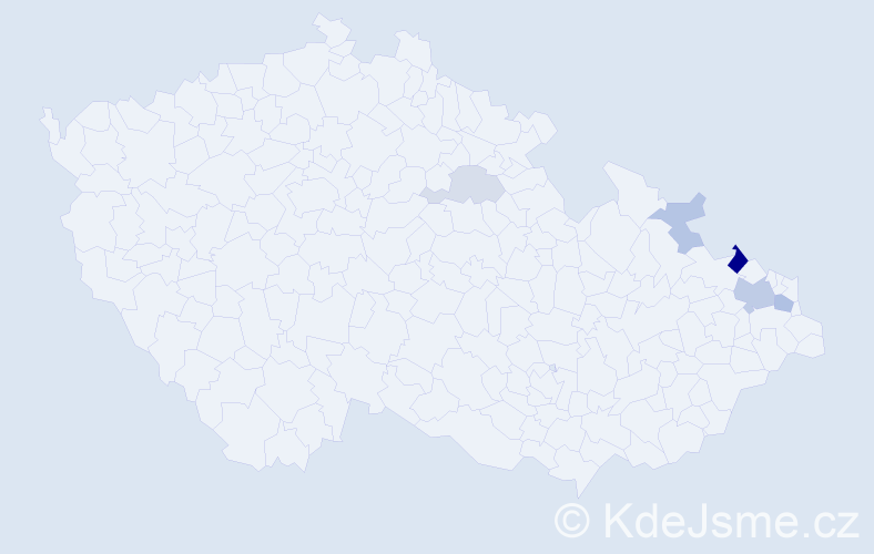 Příjmení: 'Besuch', počet výskytů 12 v celé ČR