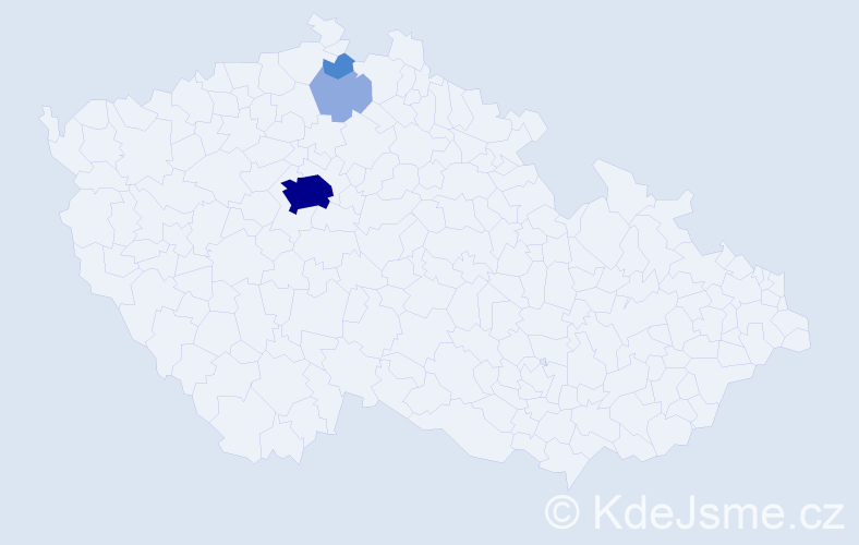 Příjmení: 'Makásek', počet výskytů 8 v celé ČR