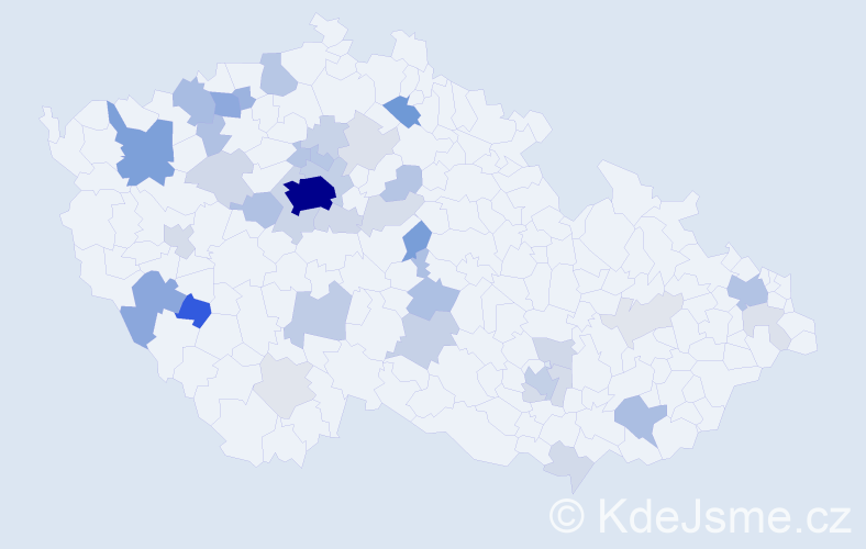 Příjmení: 'Xu', počet výskytů 256 v celé ČR