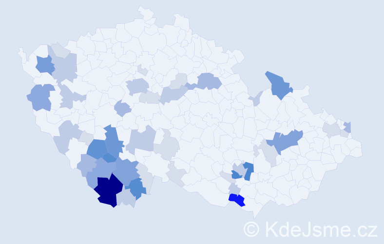Příjmení: 'Kalianko', počet výskytů 153 v celé ČR