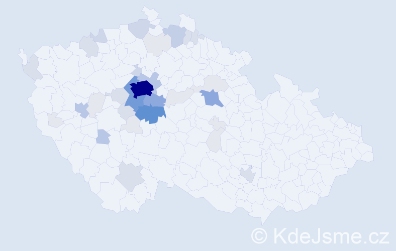Příjmení: 'Troníčková', počet výskytů 145 v celé ČR