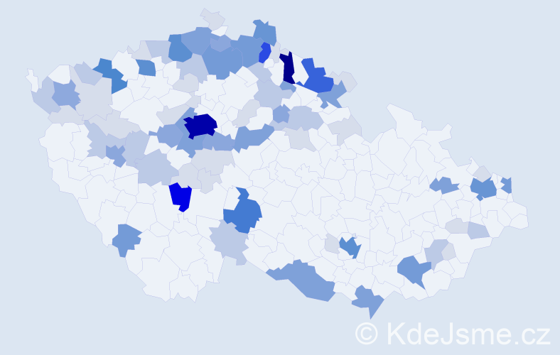 Příjmení: 'Krause', počet výskytů 272 v celé ČR