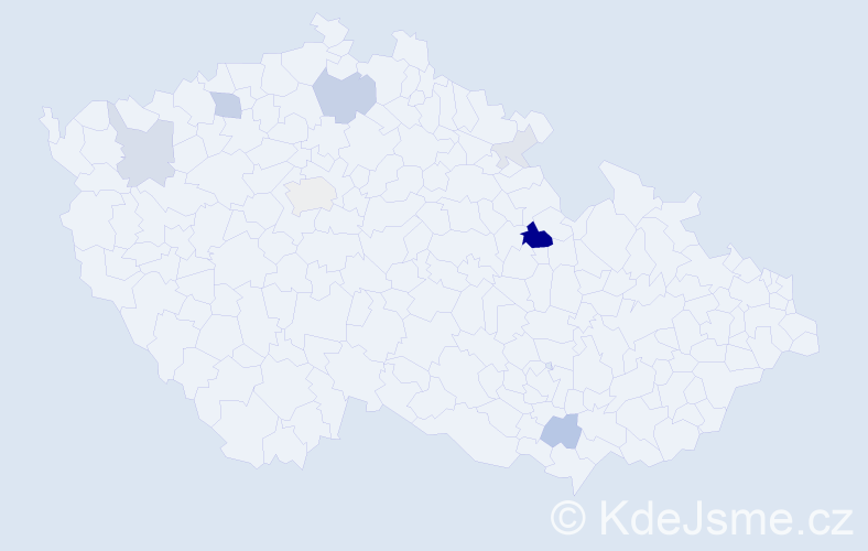 Příjmení: 'Lukesle', počet výskytů 26 v celé ČR