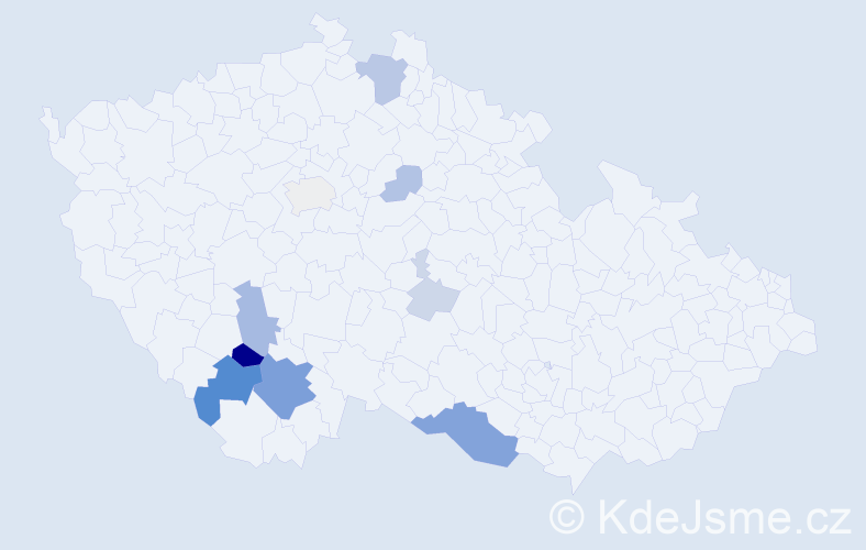 Příjmení: 'Rothschedl', počet výskytů 28 v celé ČR