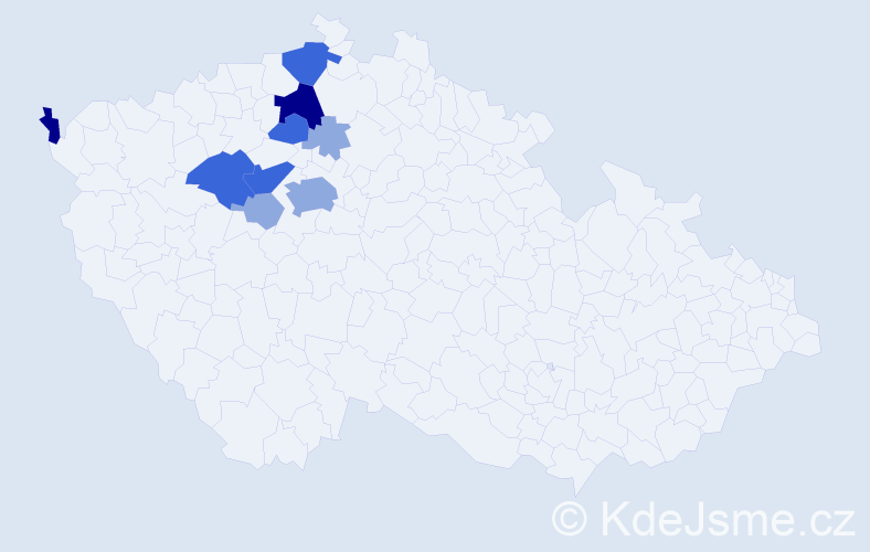 Příjmení: 'Lep', počet výskytů 33 v celé ČR