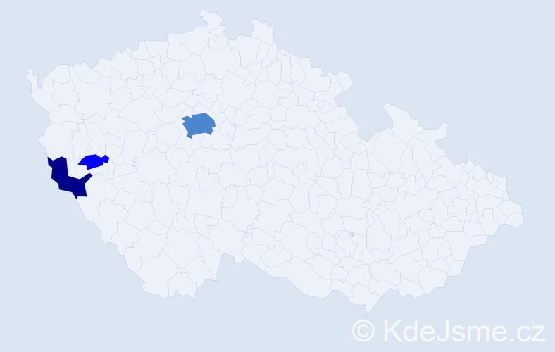 Příjmení: 'Dregerová', počet výskytů 6 v celé ČR