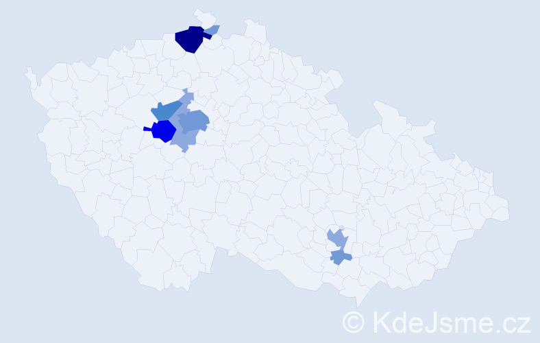 Příjmení: 'Goldammerová', počet výskytů 23 v celé ČR
