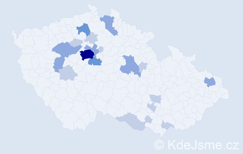 Příjmení: 'Lennerová', počet výskytů 47 v celé ČR