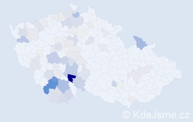 Příjmení: 'Podlahová', počet výskytů 286 v celé ČR