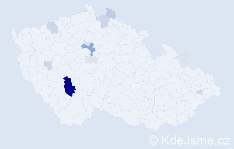 Příjmení: 'Lid', počet výskytů 48 v celé ČR