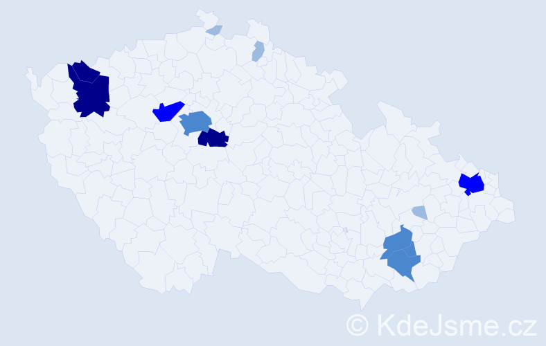 Příjmení: 'Papánek', počet výskytů 29 v celé ČR