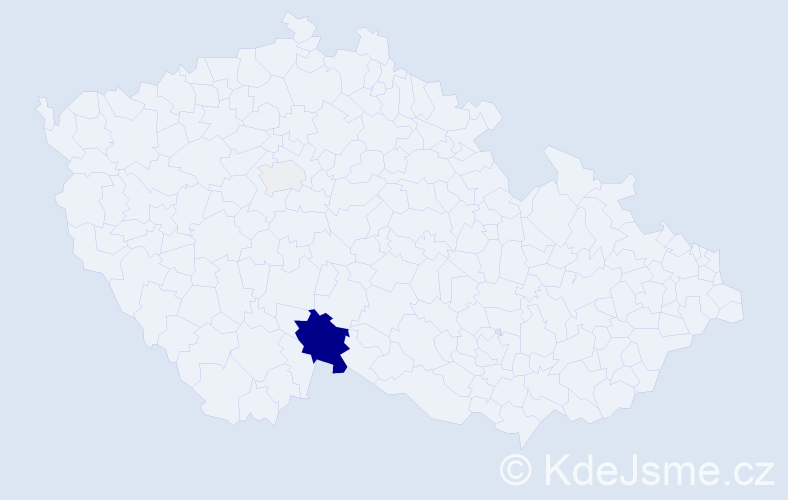Příjmení: 'Křinecký', počet výskytů 14 v celé ČR