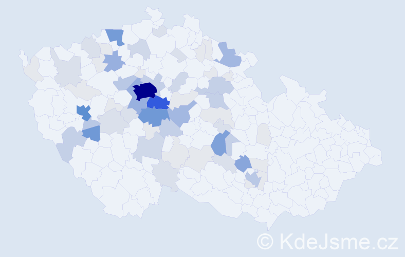 Příjmení: 'Trojánek', počet výskytů 271 v celé ČR