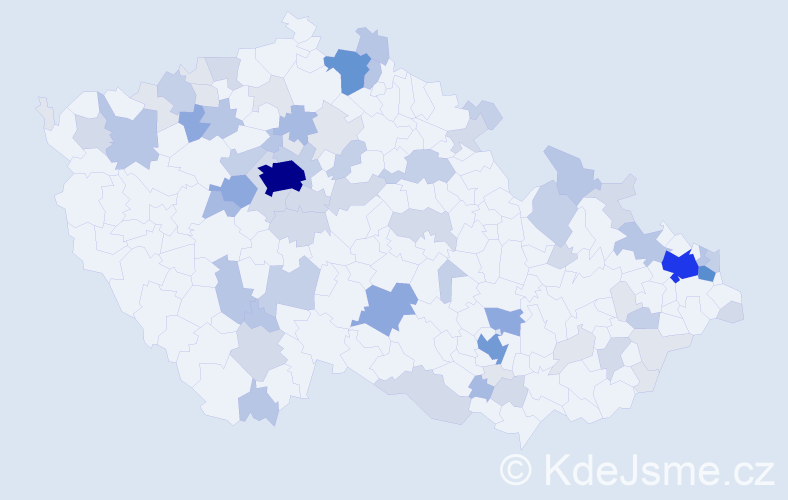 Příjmení: 'Taraba', počet výskytů 257 v celé ČR