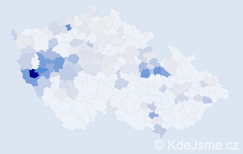 Příjmení: 'Fait', počet výskytů 413 v celé ČR