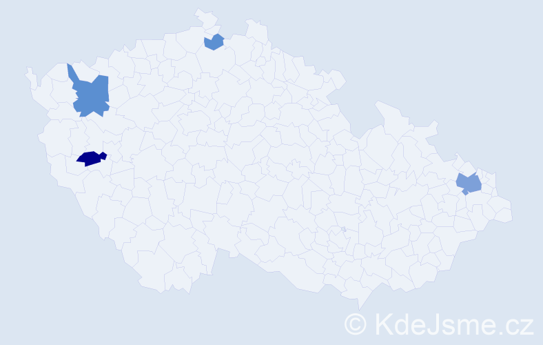 Příjmení: 'Sološová', počet výskytů 11 v celé ČR