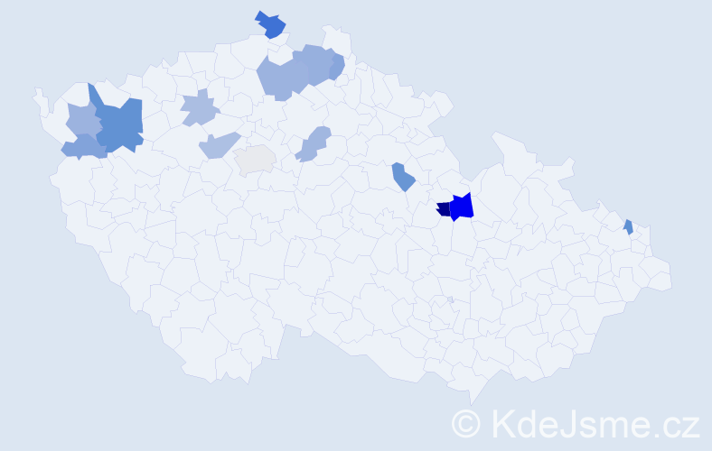 Příjmení: 'Baranovský', počet výskytů 33 v celé ČR