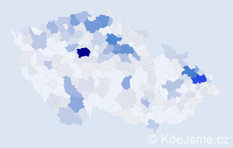 Příjmení: 'Řeháčková', počet výskytů 925 v celé ČR